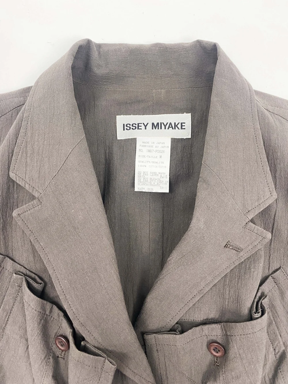 Issey Miyake 1998 cargo pocket jacket — JAMES VELORIA